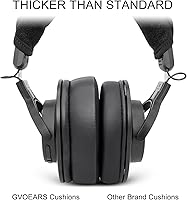 Vista 5 de Almohadillas de repuesto de gel refrescante para HyperX Cloud/Alpha, Audio Technica M50X/M40X, Turtle Beach Stealth 400/600, Sony MDR 7506 y más