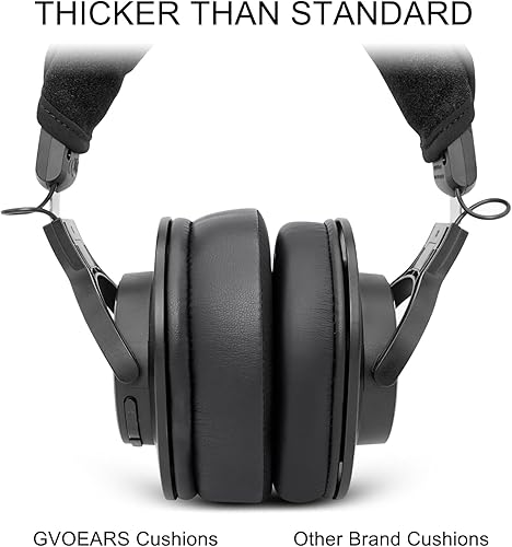 Miniatura 5 de Almohadillas de repuesto de gel refrescante para HyperX CloudAlpha, Audio Technica M50XM40X, Turtle Beach Stealth 400600, Sony MDR 7506 y más,