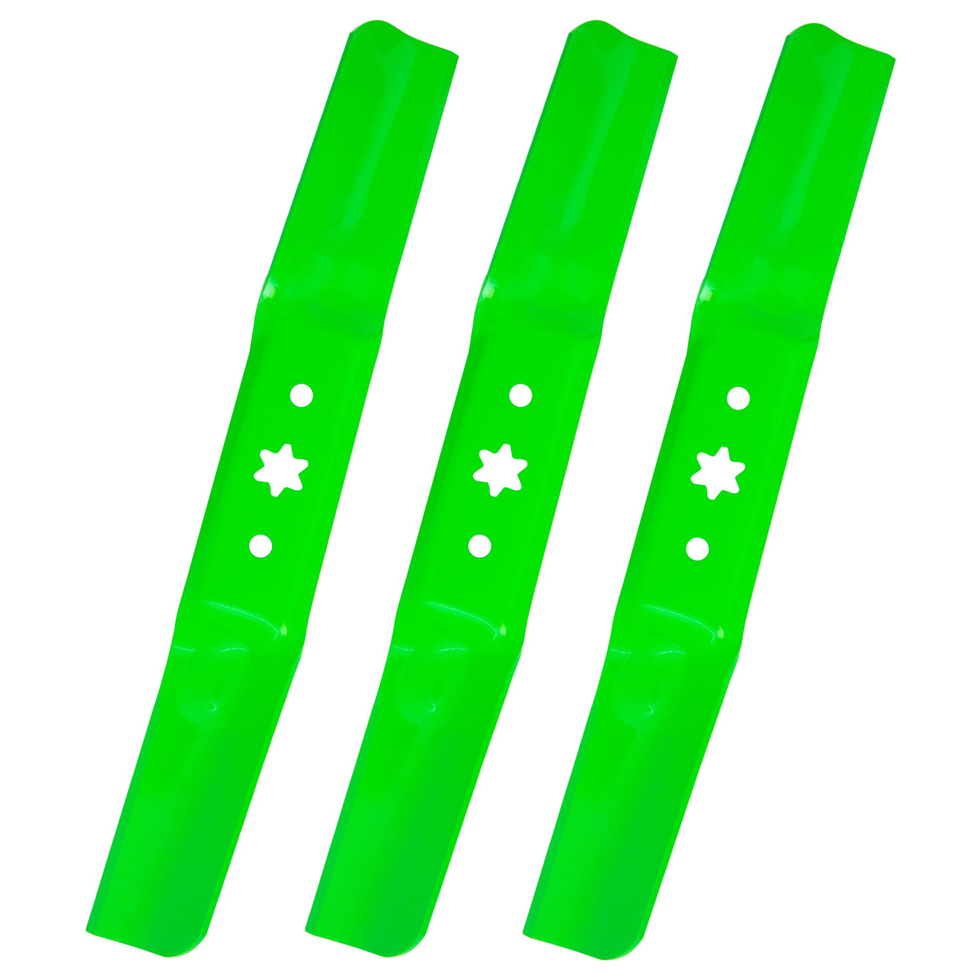 Juego de cuchillas de cortacésped para MTD Cub Cadet RZT S54 L54 Troy Bilt 54 pulgadas cubierta 942-05056A 942-05056 (elevación media)