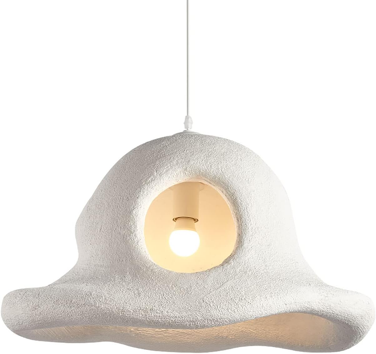 YUEGOO Chandeliers,Adjustable Height Dulamp E27 Chandelier European Style Creative Designty Chandelier for Restaurant Living Room Bedroom Simple Coffee Shop/a Type of Gerry White/60 * 43 * 33Cm