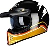 Retro Motorcycle Full Face Helmet Flip Up Crash Motorbike Helmets Vintage Off-road Aldult Helmet For Scooter Racing Moped Cruiser DOTECE Certified
