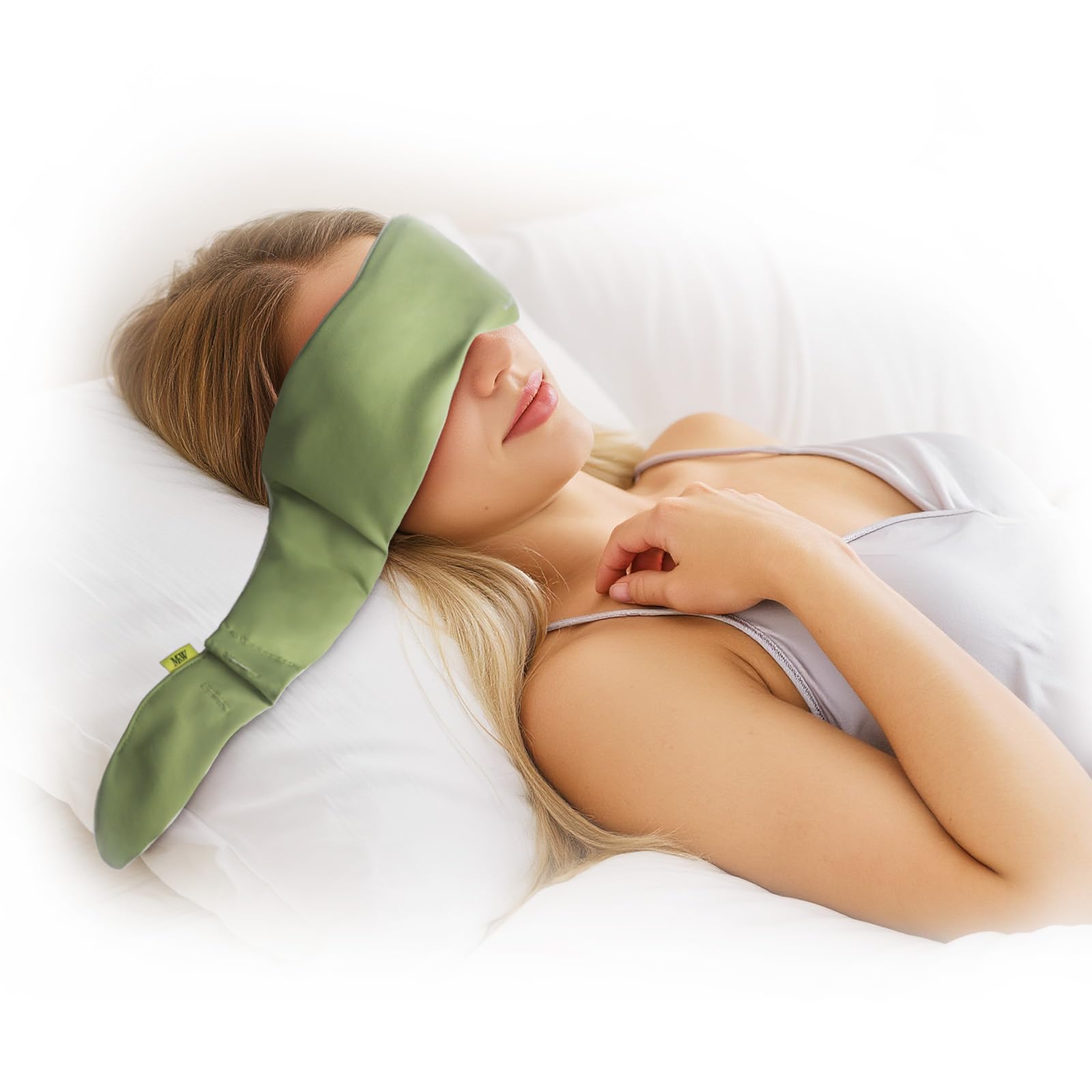 Weighted Eye Mask for Sleeping Blackout Gravity Sleep Masks for Women Men Cloud-Like Comfort Softness Memory Foam 3D