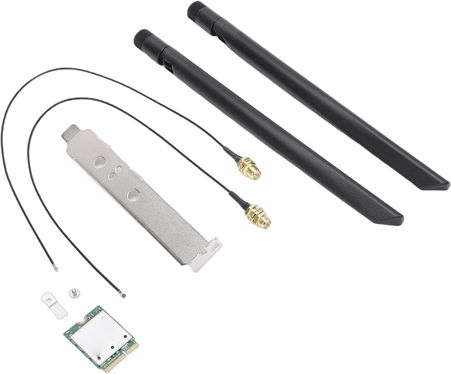 VBESTLIFE WiFi 7 Wireless Card, M.2 Network Adapter with 2.4GHz 5GHz 6GHz Tri Band 5.8Gbps Speed 4K QAM 2x2 Antennas, for Wins 11 Laptops