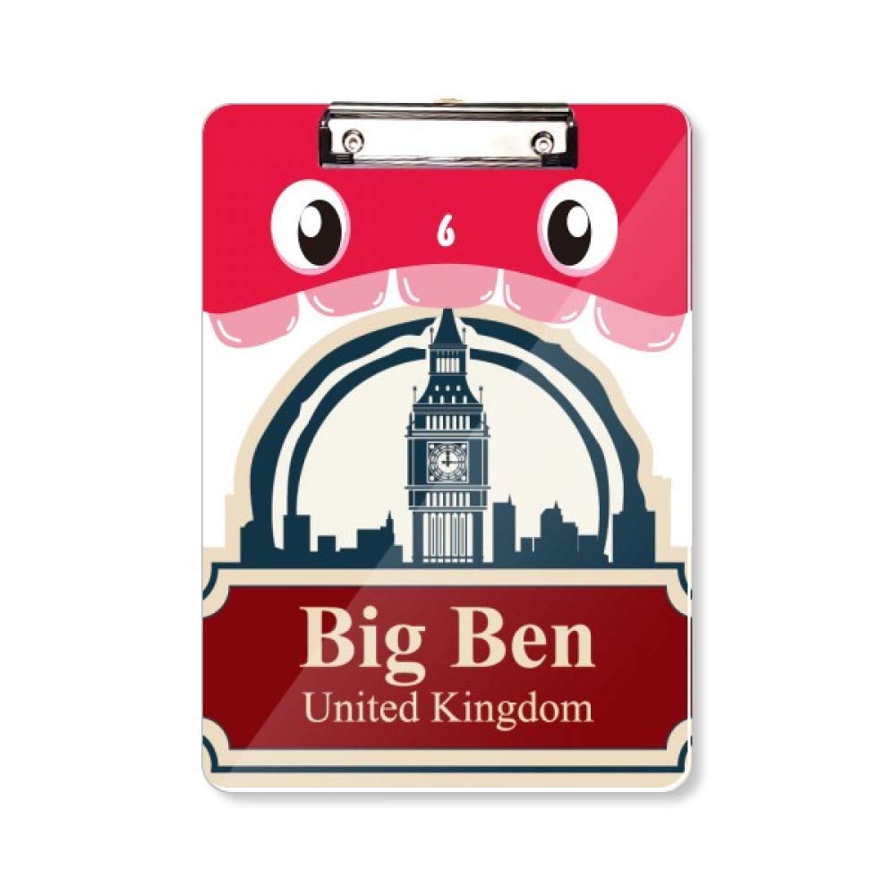 Porte-bloc A4 Londres Big Ben support documents bureau rigide - 5