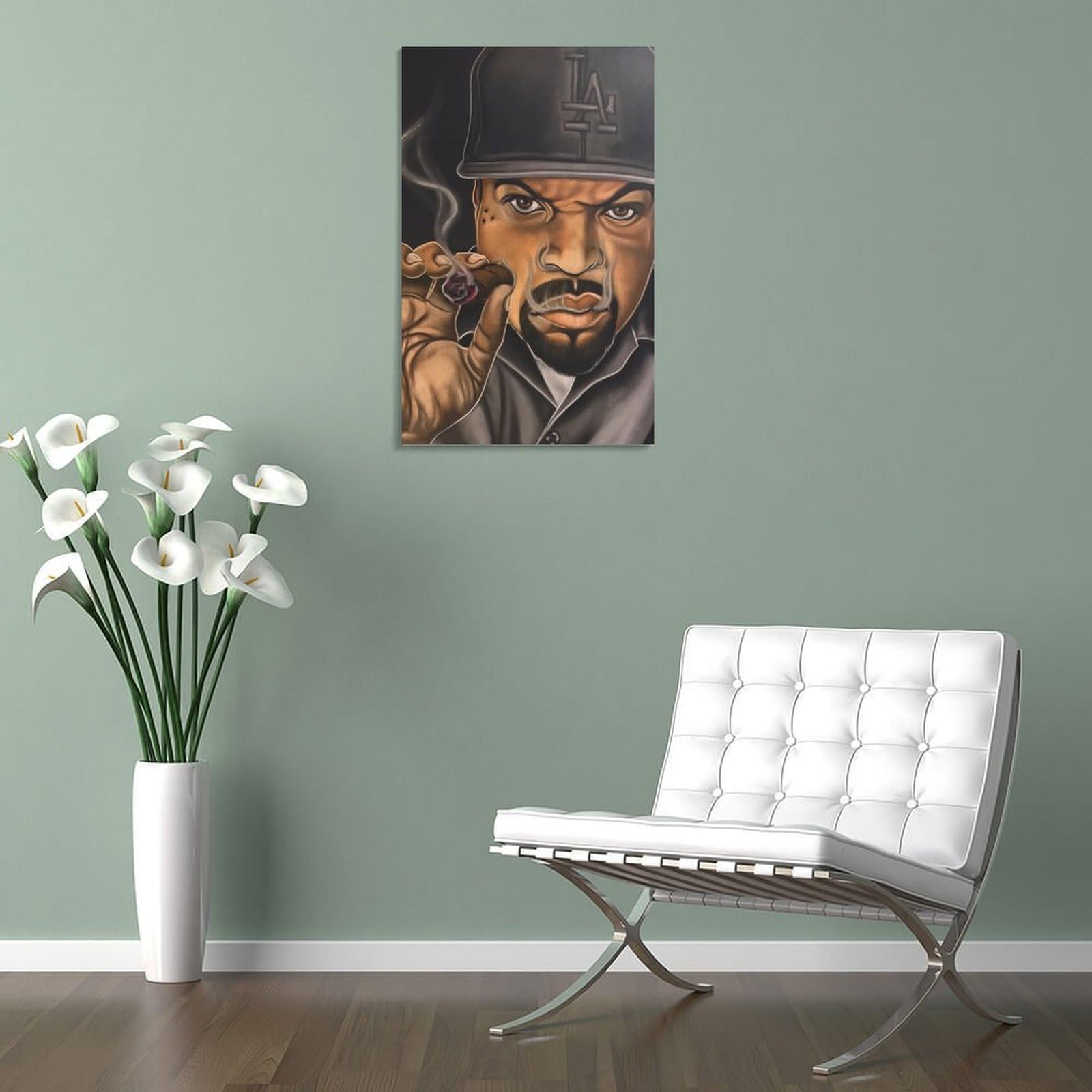 Poster artistico su tela, motivo: cantante rap hip hop, tutte le stelle, decorazione artistica da parete, poster decorativi moderni per la casa, 40 x 60 cm