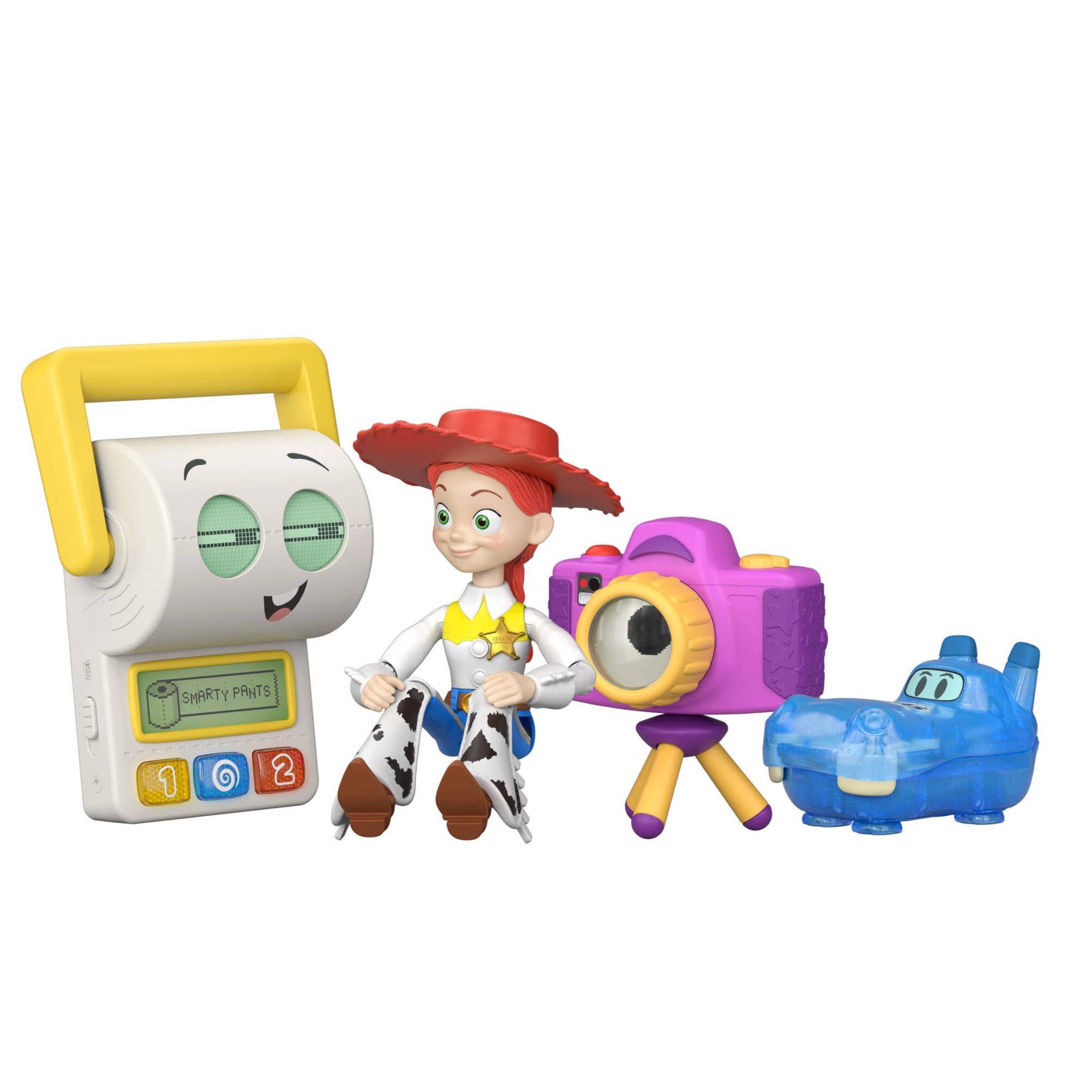 Mattel Disney Pixar Toy Story 5 Jessie y el Equipo Doble A Multipack con Figuras articuladas de acción de 17,78 cm a Escala de Juego, JLR69