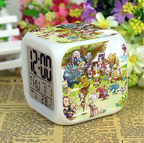 Sveglia Analogica Digitale Con Luce Notturna - Sveglia Da Comodino Batteria AA, Compatta Da Viaggio - Foto 13