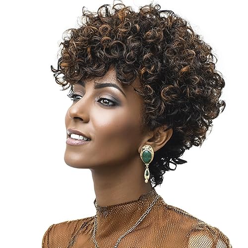 DOcute Pixie Cut Wigs For Black Women Short Cut Wigs