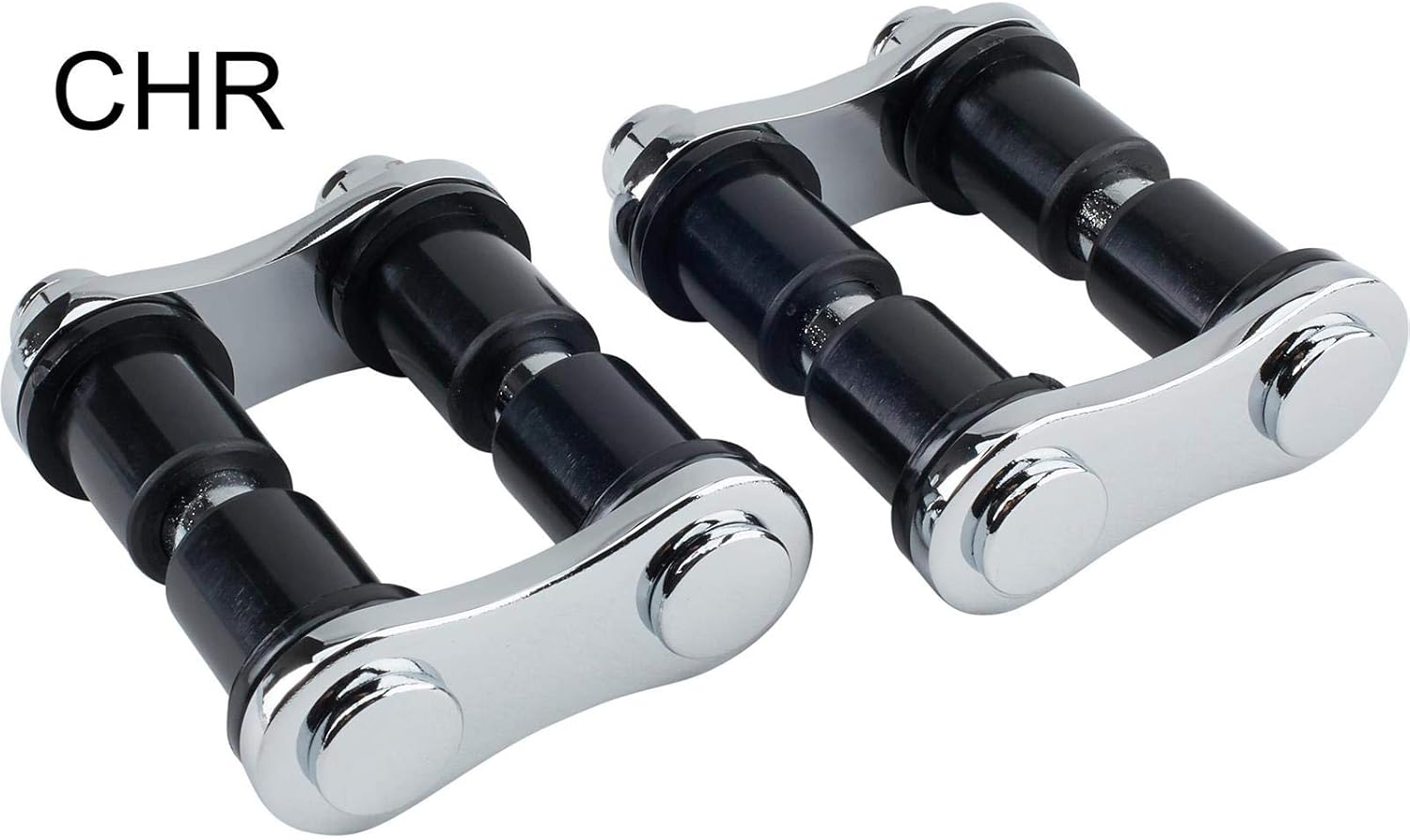 1-3/4 Nylon Spring Shackle Kit, Stainless Steel Finish, Pair