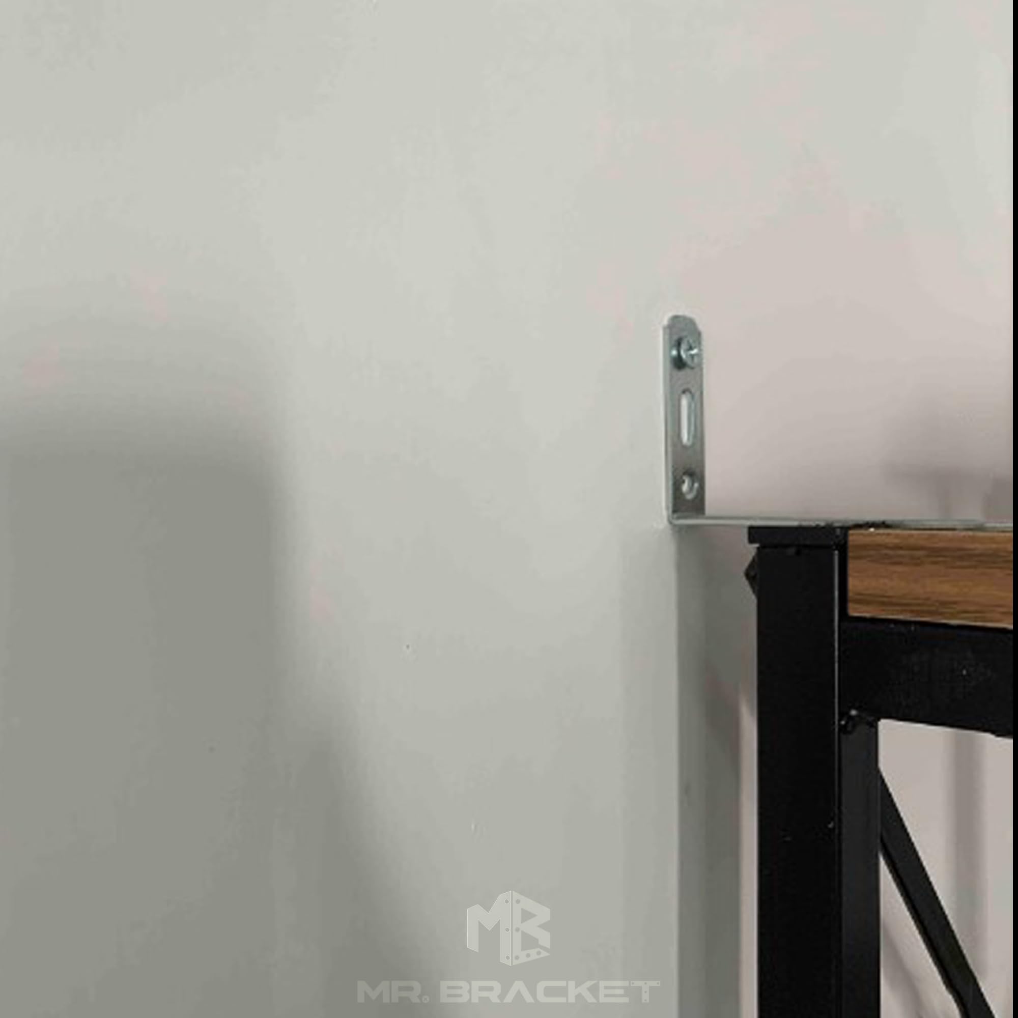 MR.BRACKET Deprem Güvenliği Dolap Sabitleme Aparatı Seti 16x52x100mm - Mobilya Gardırop Portmanto Eşya Duvara Sabitleyici L Demiri