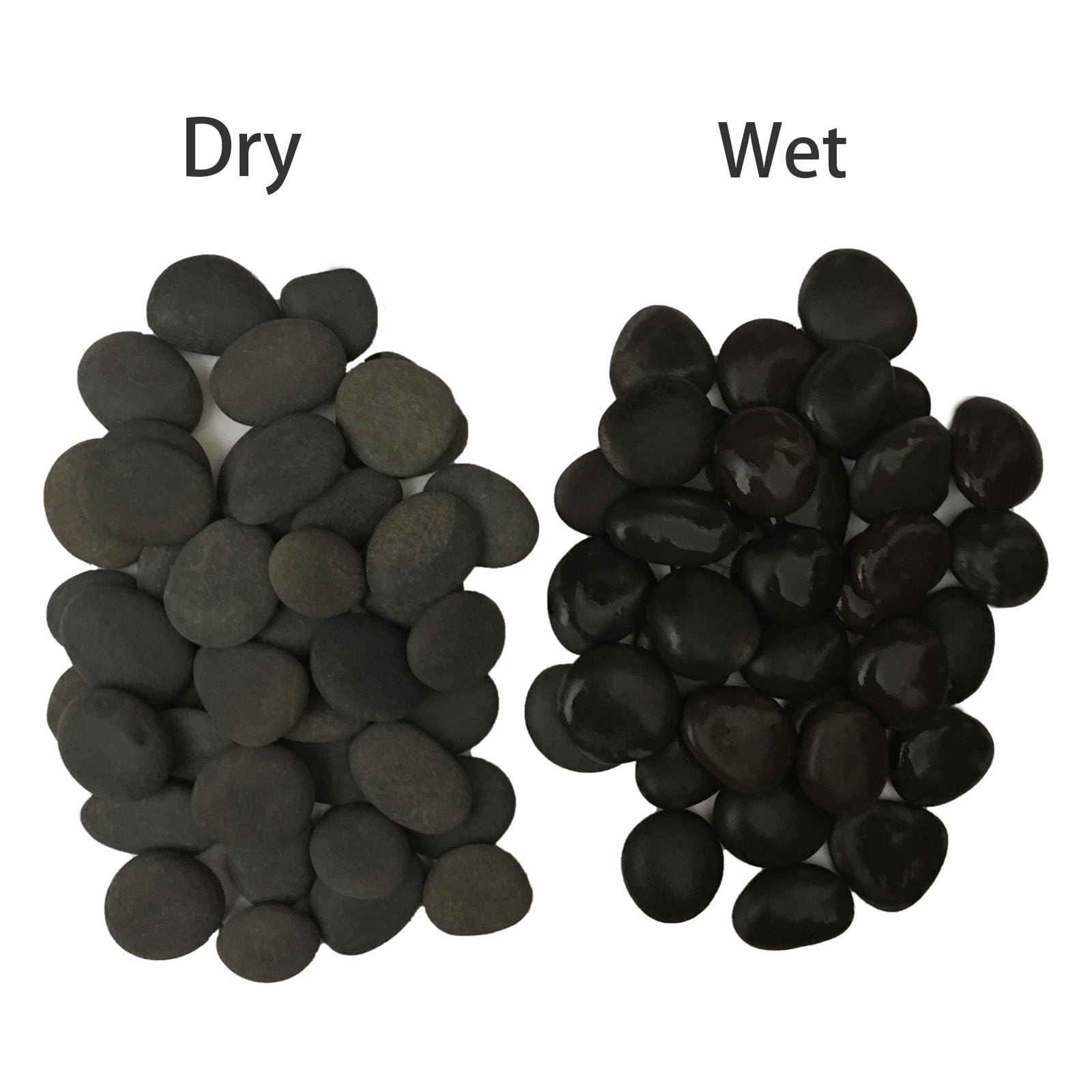 ruidinaways 800g Gray Natural Pebbles Gravel,Smooth Flat River Stones for Painting Arts and Crafts DIY Aquarium Decor Flowerpot Landscaping (1-2.5CM) - Image 3