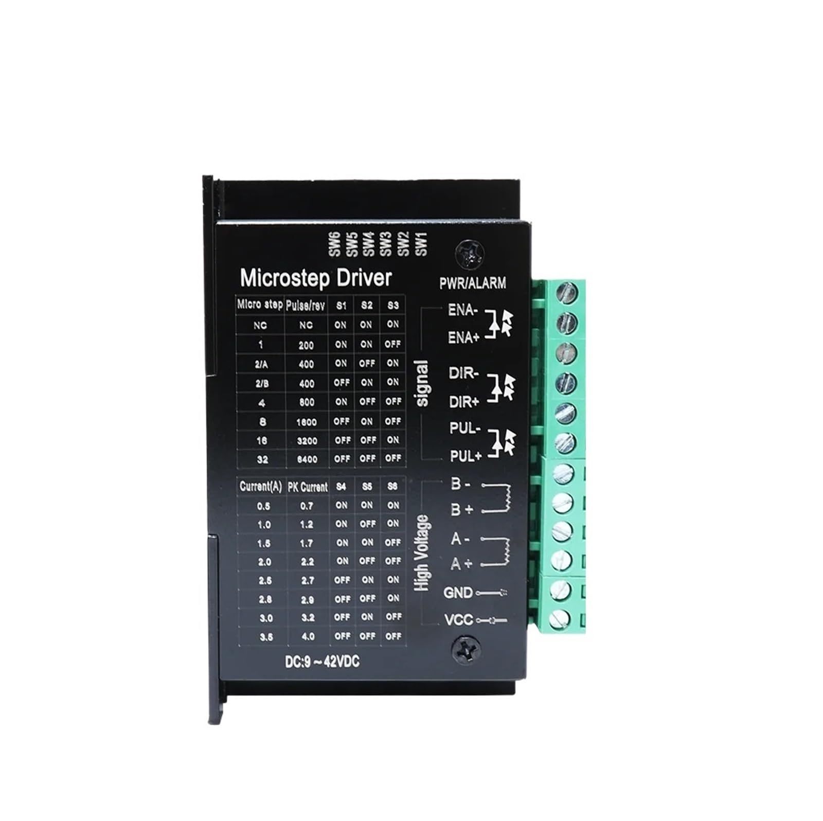 Sterownik silnika krokowego sterownik silnika krokowego TB6600 DM542 s109aftg 42/57 Nema17 NEMA23 4A DC9-40V 1-osiowy silnik krokowy maszyna do grawerowania CNC (DM556)