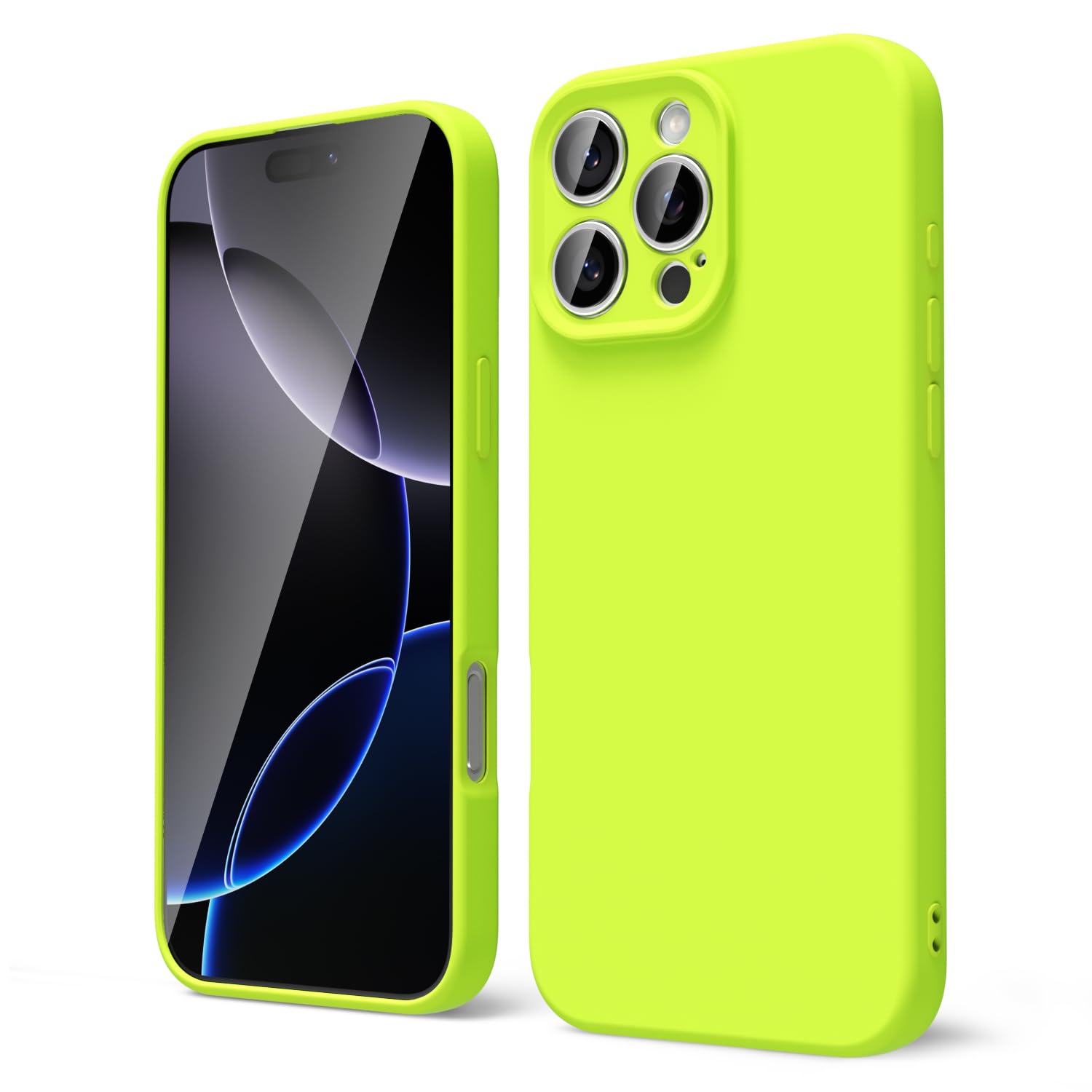 oakxco for iPhone 16 Pro Max Case Liquid Silicone, Soft Rubber Gel Elegant Aesthetic Basic Simple Cover, Cute Thin Slim TPU Matte Solid Color Plain Smooth Case for Women Girl, Light Pink — view 1663