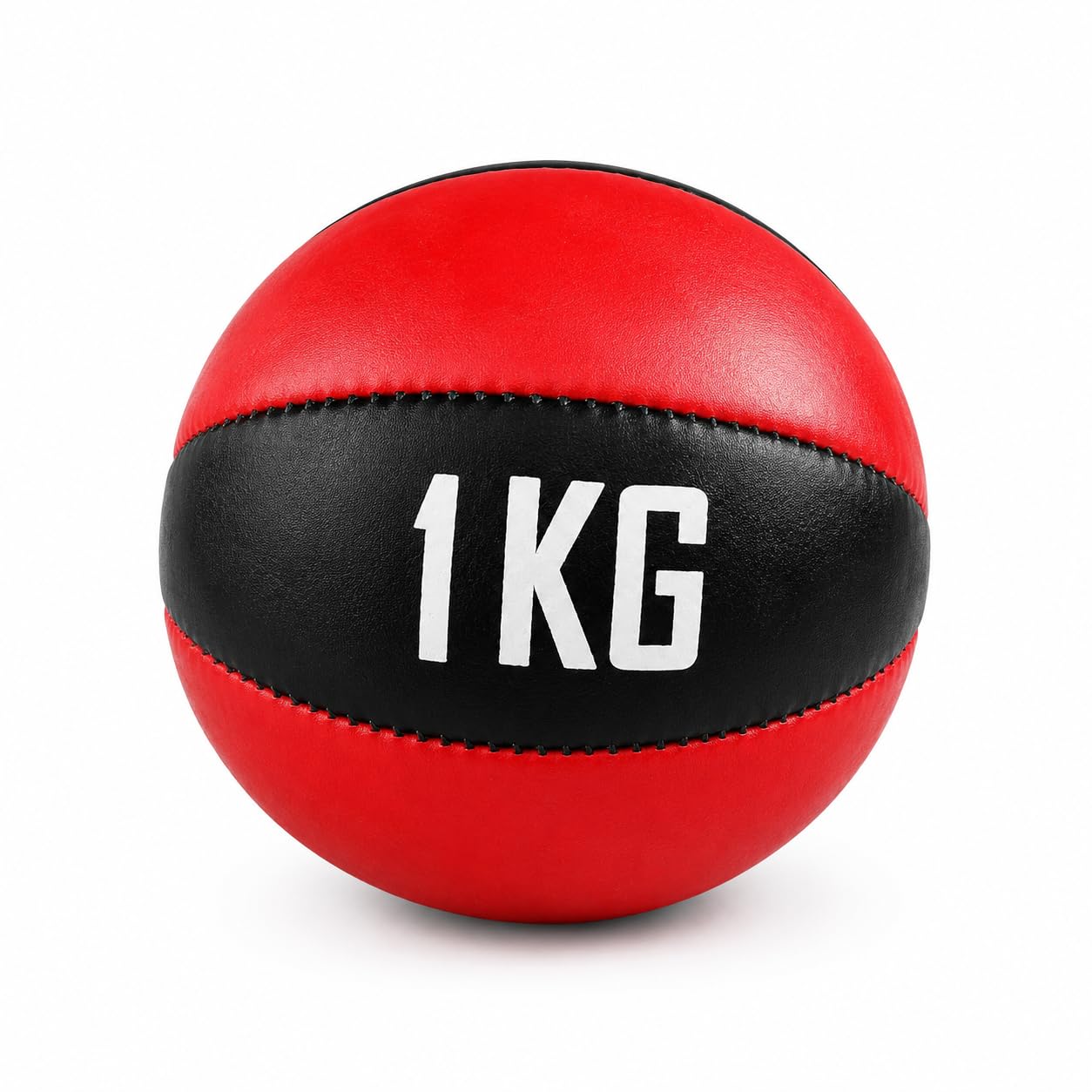 Skill Up Medicine Ball (1-5 Kg), Leather, for Strength & Core Training, Durable, for Women, Men & Kids, Color Red & Black (1 Piece)-image-46