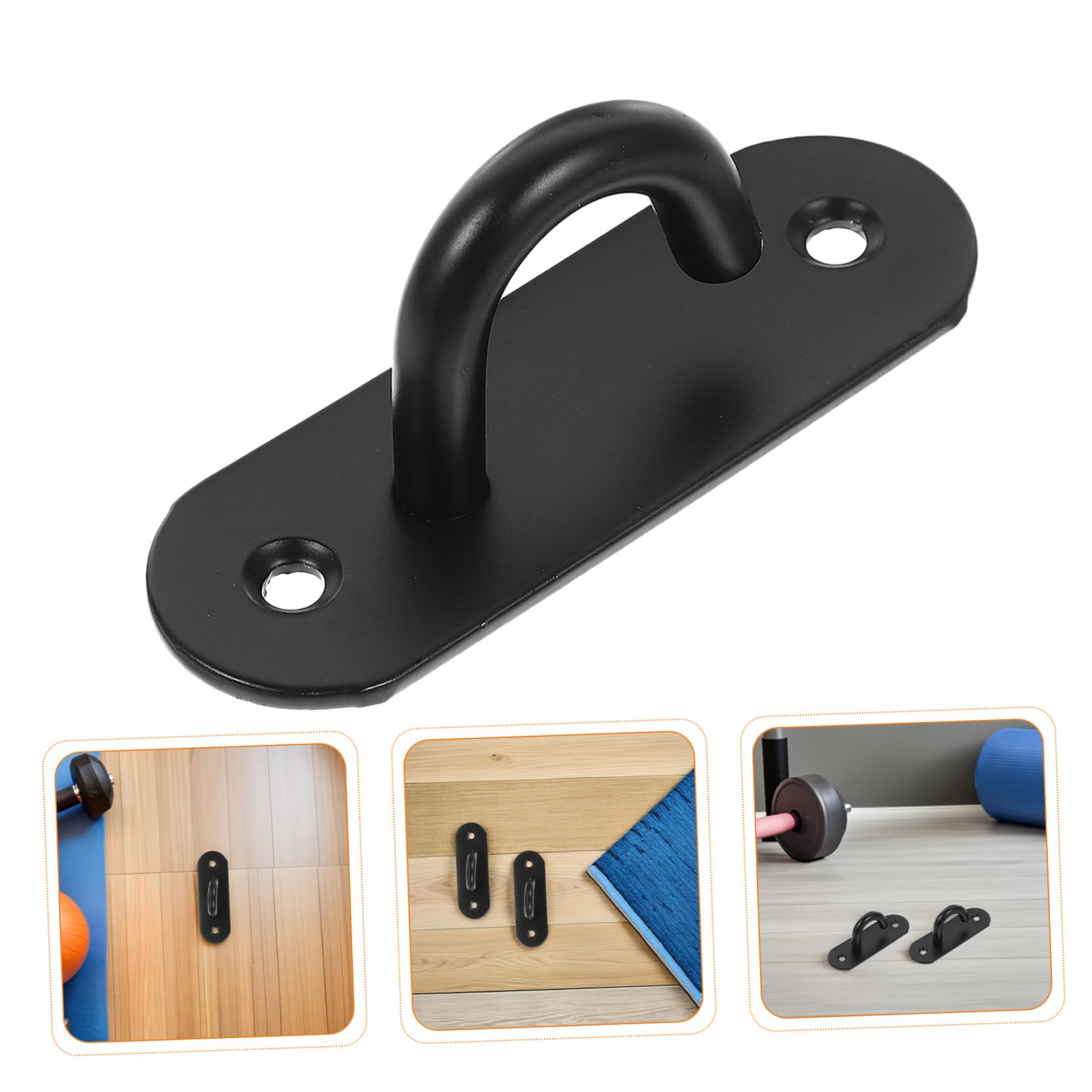 6 Piezas Anclajes Pared Acero Inoxidable para Bandas de Resistencia Montaje Seguro y Duradero para Entrenamiento Fitness y Yoga Casa