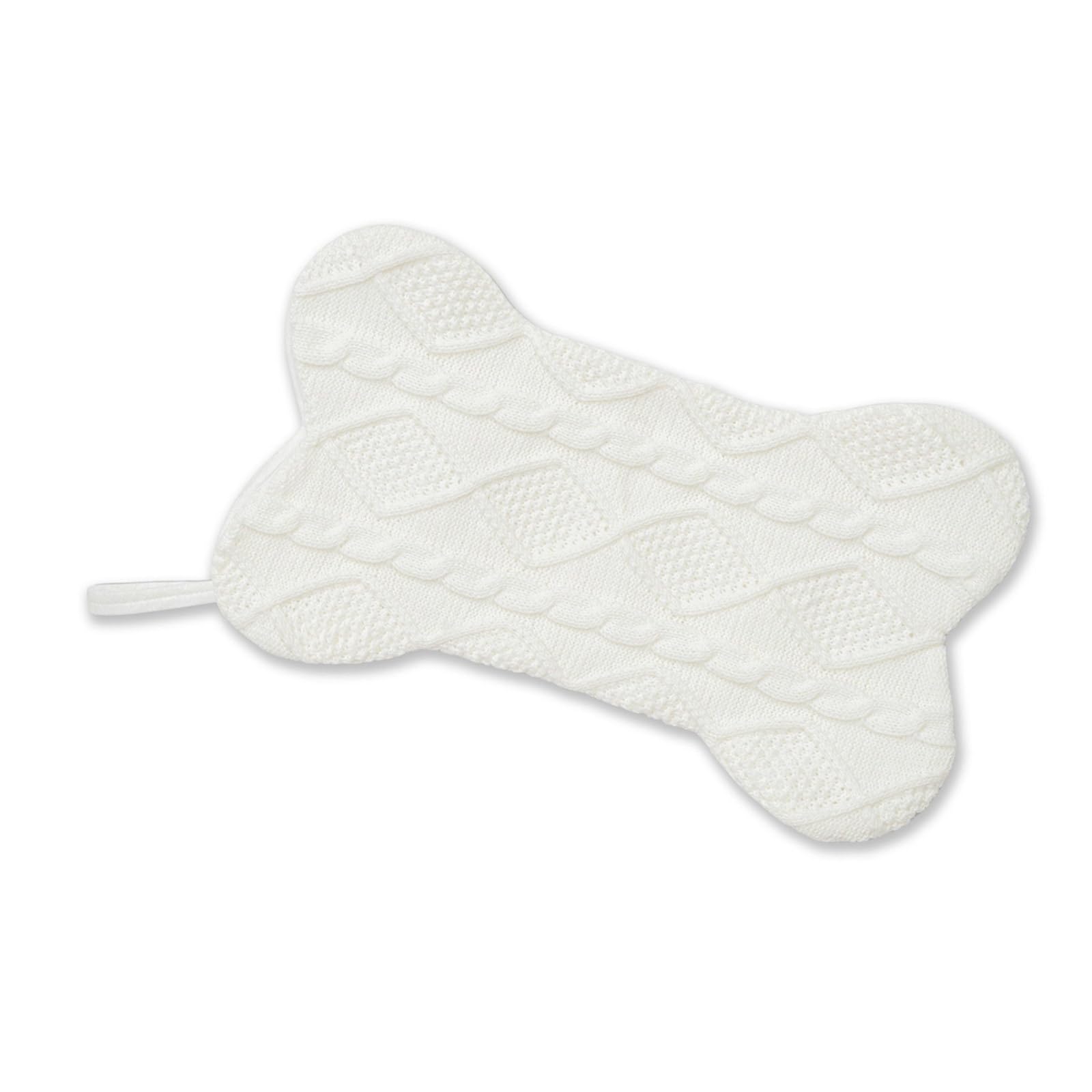 Hsioluted Stylish Bone Shaped Christmas Stocking Colorful Knitted Festives Sock Elegant Present Bag Multicolors Holiday Ornament Festives Fireplaces Hangings
