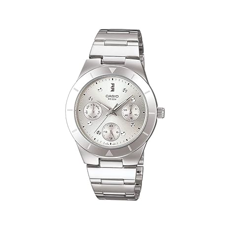 Enticer Silver Dial Womens Watch - LTP-2083D-7AVDF (A529)
