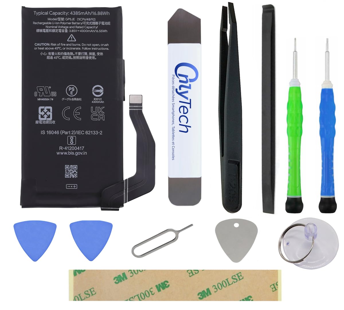 Batterie de remplacement GP5JE 4385 mAh pour Google Pixel 7A