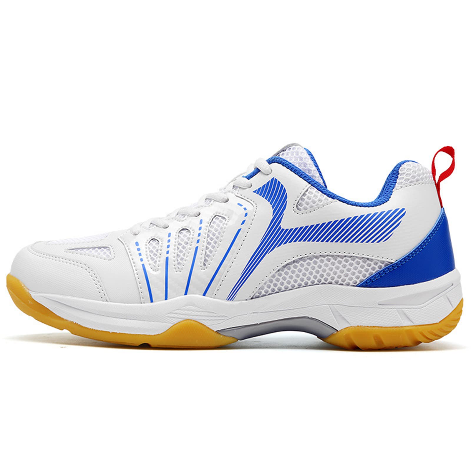 SDEQA Zapatos De Bádminton para Hombres Zapatos De La Corte Interior Zapatillas Antideslizantes De Tenis Deporte Transpirable para Tenis De Tenis De Calabaza Tenis