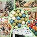 GOGOSO Cream Ball Pit Balls 100 Balls, 2.2 Inch Ball Pool Balls for Baby Fun Toys, Different Shaped for Toddler Ball Pit, Boys Girl Kids Birthday, Tent,Slides, Sage Green-Blue Blend