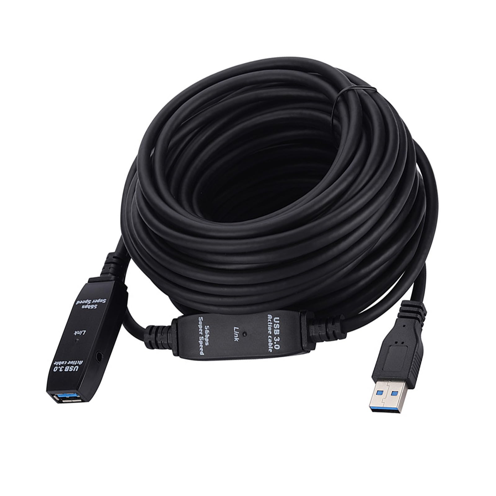 Cable de extensión USB 3.0 de alta velocidad, repetidores de transferencia de datos, conectores USB macho a hembra, para impresora, escáner, PC, perife