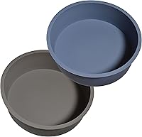 Vista 1 de Moldes redondos de silicona para tartas, juego de 2, molde antiadherente para hornear (juego de 6 pulgadas)