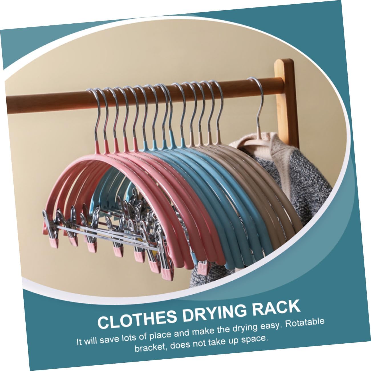 5pcs Sturdy Non-Slip Hangers for Skirts Home Hanging Rack Clips Material Easy to Use
