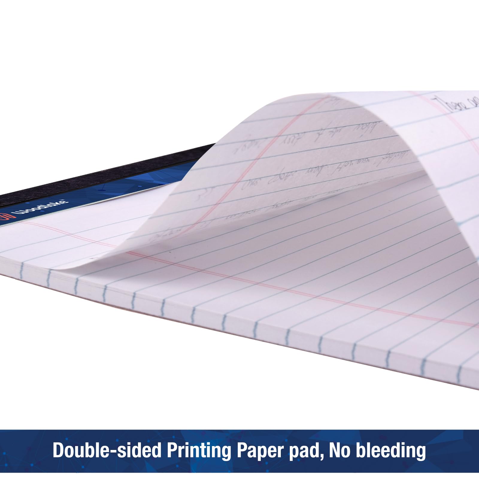 Woodlake Legal Blöcke, 21,6 x 27,9 cm, breit liniert, weißes Papier, Notizblöcke, 50 Blatt pro Schreibblock, 6 Stück, mikroperforierte, linierte Papierblöcke, hergestellt in den USA, KSU-8901