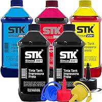 Kit 5 Tintas Stkink Compativel Impressora 521 532 581 583 584 800ml