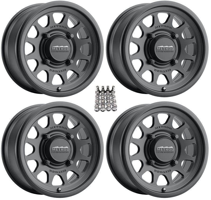 Method 414 15" Wheels/Rims Black (+13mm) Can-Am Commander Maverick Renegade Outlander Defender