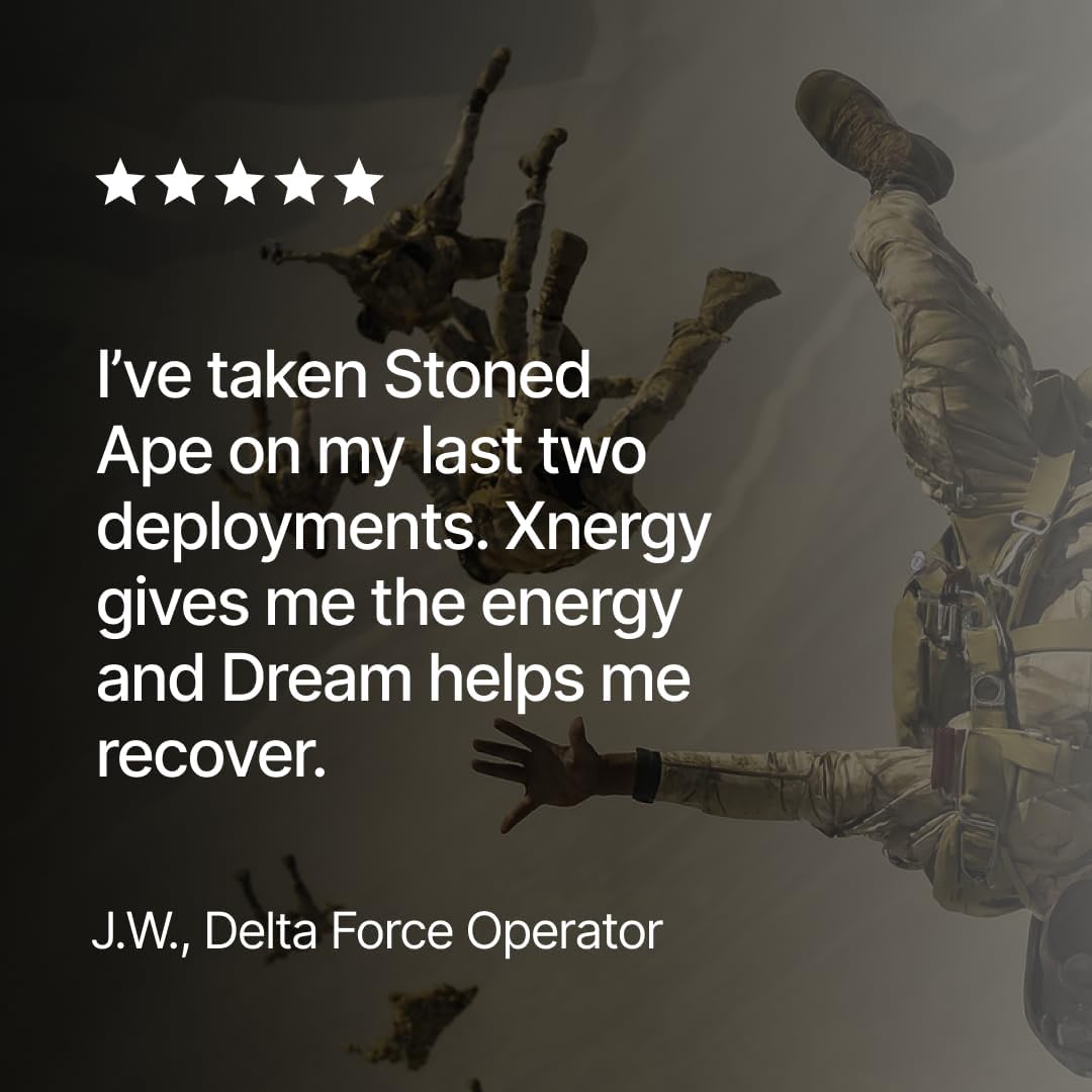 Stoned Ape Dream - Nootropic & Adaptogen Sleep Aid - Supports Sleep & Recovery - Venetron, Valerian Root, Melatonin, Mg, GABA, Lemon Balm, Shiitake - Keto, Paleo, Vegan - NSF Sport Certified - Image 5