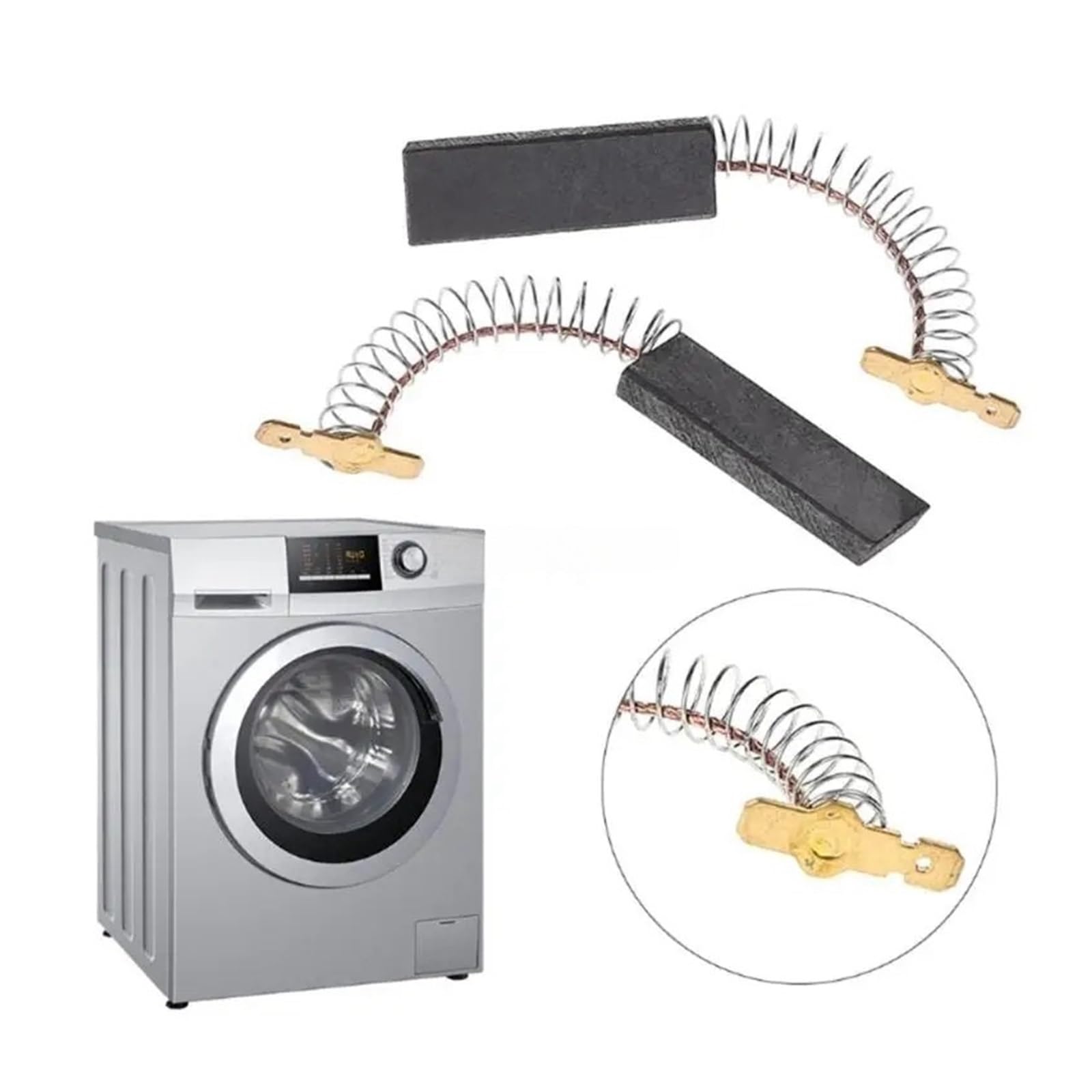 20 Stück langlebige Kohlebürsten, Universal-Kohlebürsten for Elektromotoren, Ersatz for Waschmaschine, Elektromaschine, Elektrowerkzeug