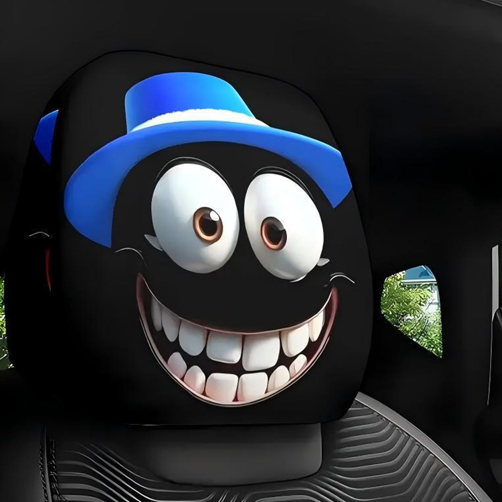 YROHGKPN Machine Washable Automotive Headrest Covers with Eye Catching