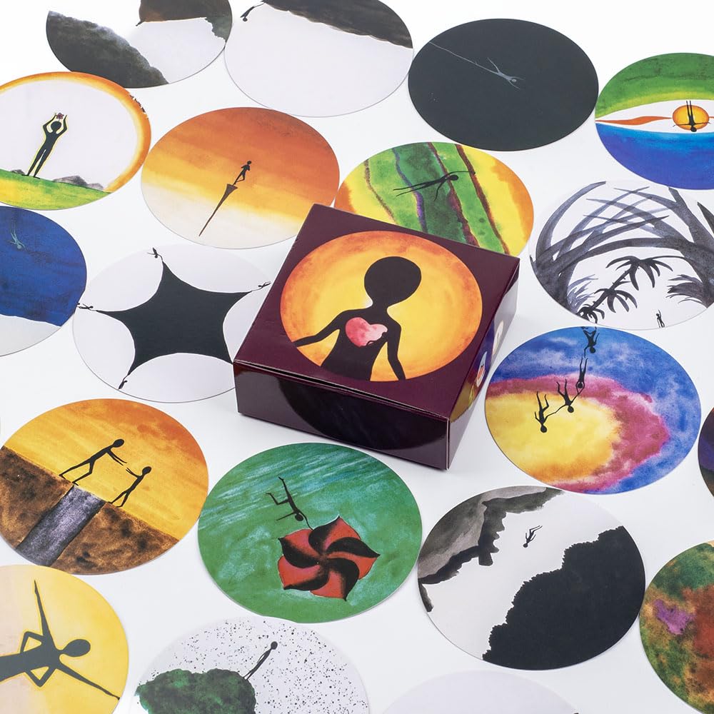 tarjetas psicologia positiva cartas asociativas de entrenamiento coaching emocional juego de mesa fiestas 88 cartas redondas conoce tu interior COPE mejora habilidades de precognicion y social