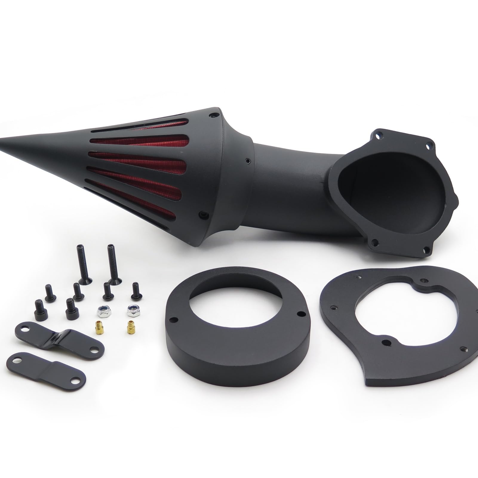 Kit filtro aria filtro aspirazione compatibile con Yamaha Vstar V-Star 650 1986-2012 nero