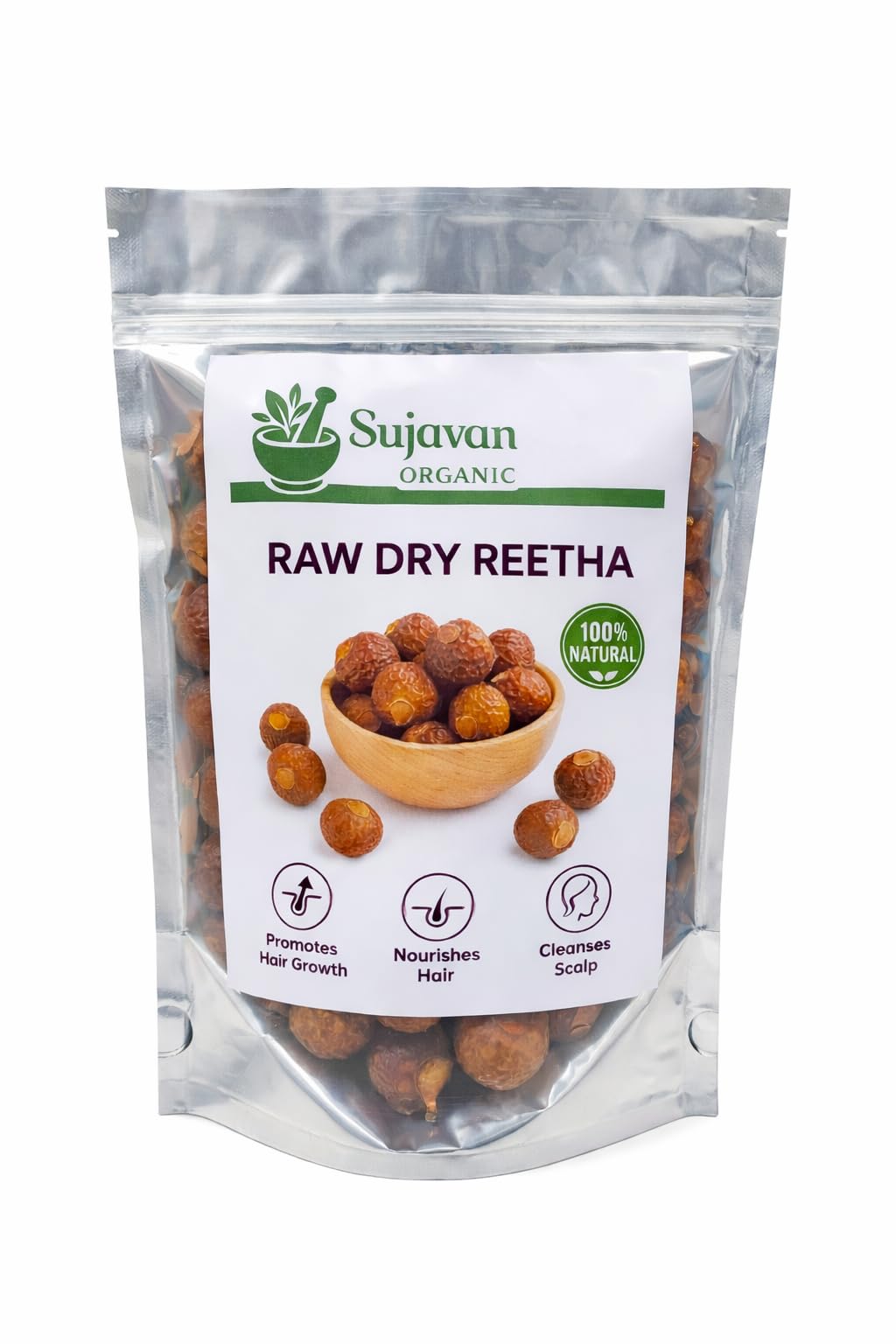 Dried Raw Reetha - 100 gm | Herbal Hair Cleanser | Soap Nuts, Aritha Raw Form | For All Hair Types-image-27