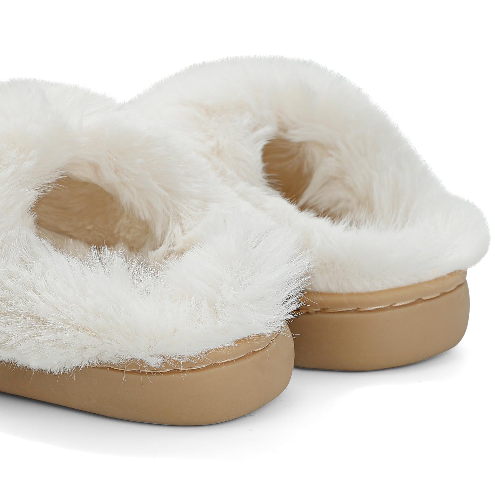LACOFIA Pantuflas Peluche para Niños y Niñas Zapatillas de Estar por Casa Zapatos Invierno de Casa Antideslizantes y Cómodas para Niños