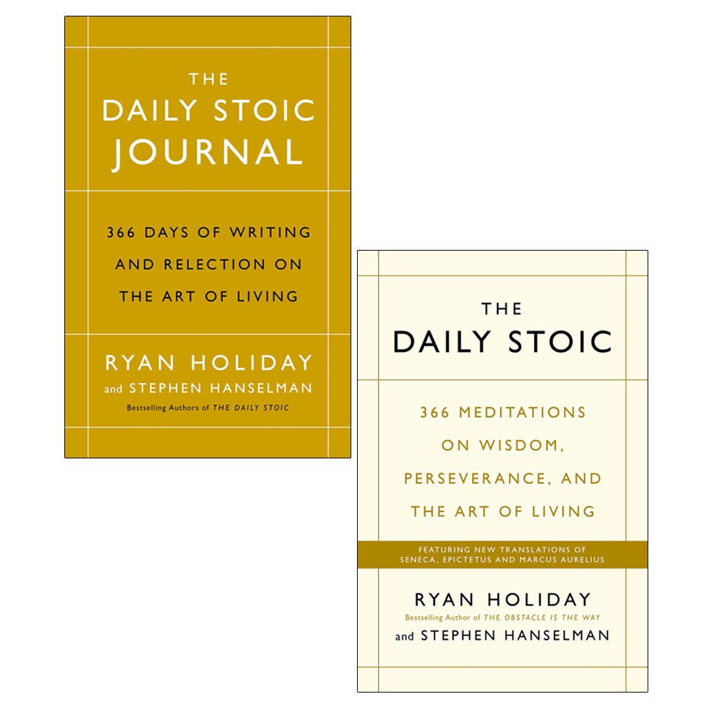 The Daily Stoic 366 Meditations on Wisdom, Journal [Hardcover] 2 Books Collection Set By Ryan Holiday