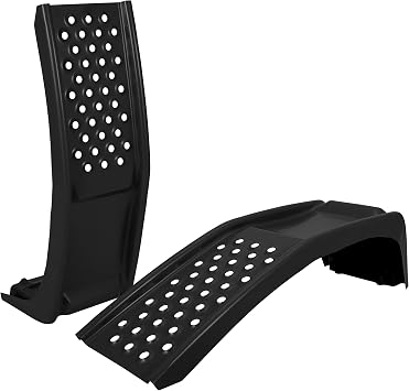 GarveeTech Heavy Duty Car Ramps Set 8000 LBS Auto Ramp Solid Steel Ramps, Pack of 2, Max Lift Height 8 inch Black, Product Size 34.7" L x 11" W x 9" H