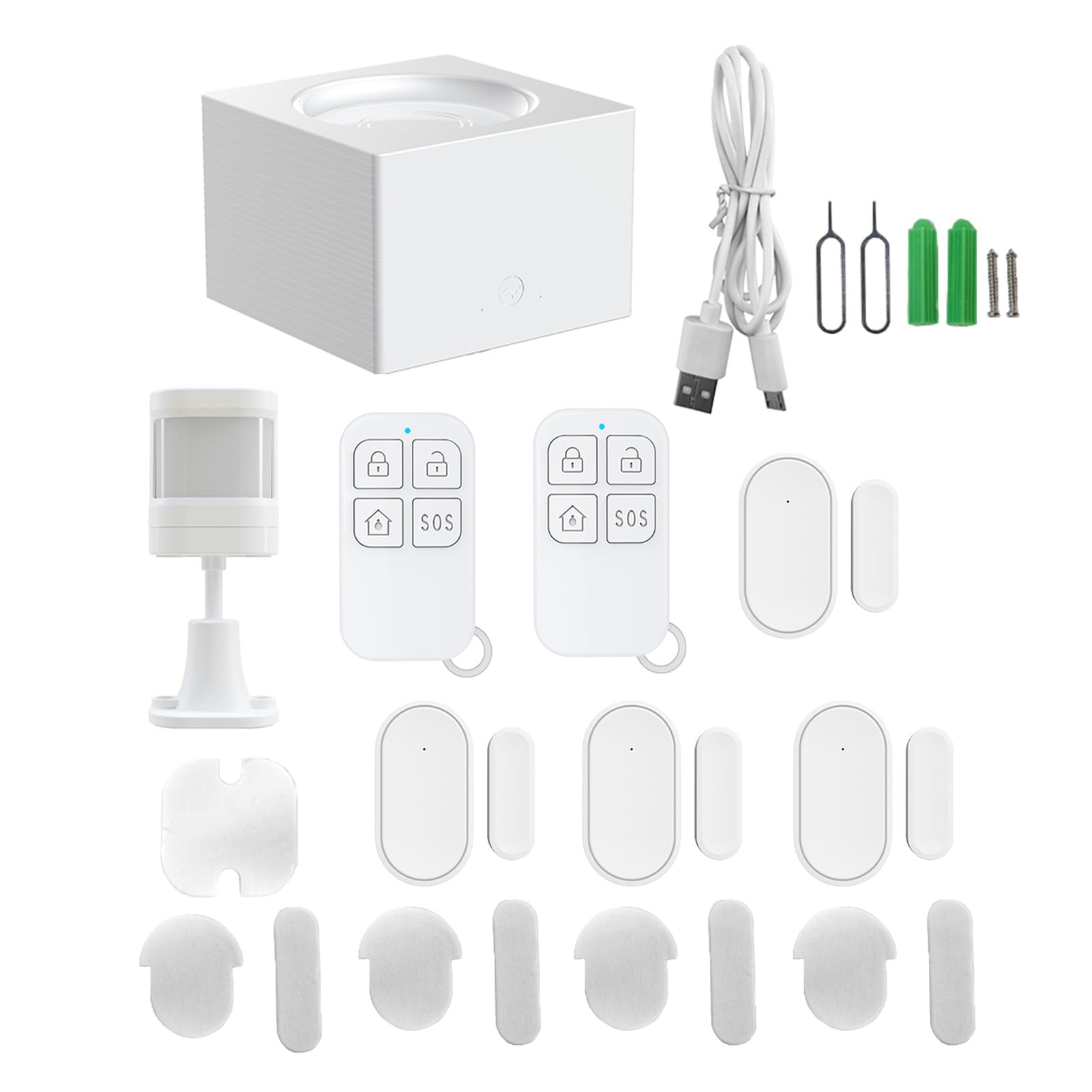 di Allarme Wireless per Casa Intelligente Kit di Sicurezza Completo con Telecomando per la Sicurezza Dell'appartamento