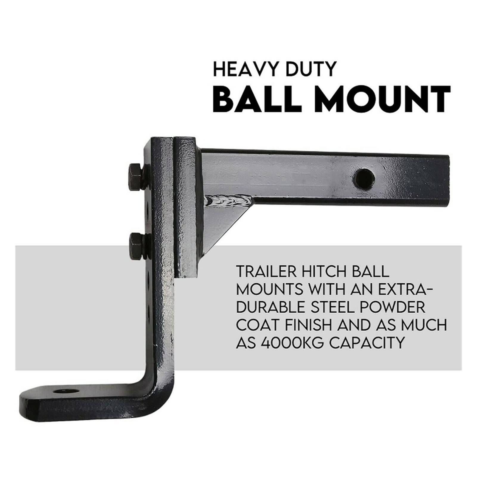 Zaczep przyczepy, Przyczepa 400. 0 kg. Regulowany wysokość holownictwa Hitch 50mm 2inch piłka holownicza kropla przyczepa(With 50mm ball pin)