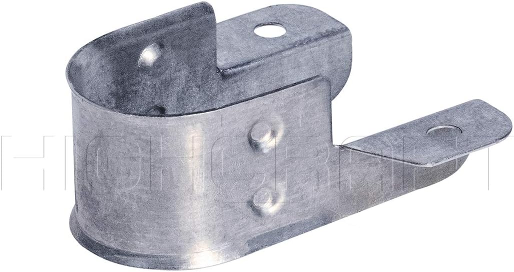 Highcraft DQTN-H01-10 Side Wall Ceiling Mount Vertical Piping Support-Plumbing Extension Bracket-Clamp Strap for Copper, IPS, CPVC, PVC, Galvanized Steel Tubing, 1