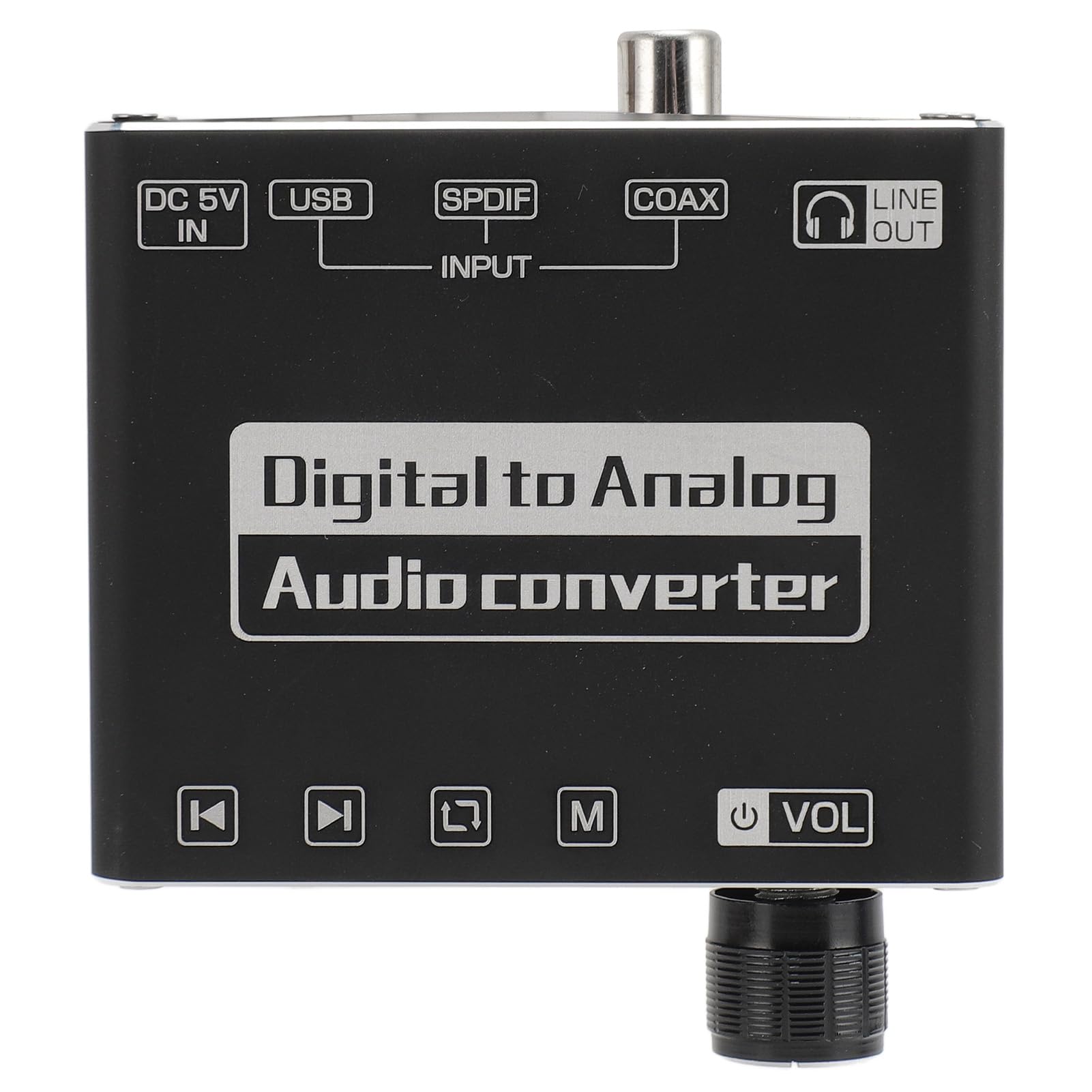 Convertisseur sonore numérique à analogique avec 5.1, adaptateur optique à analogique pour les smartphones, tablettes, ordinateurs et téléviseurs, construction en alliage en