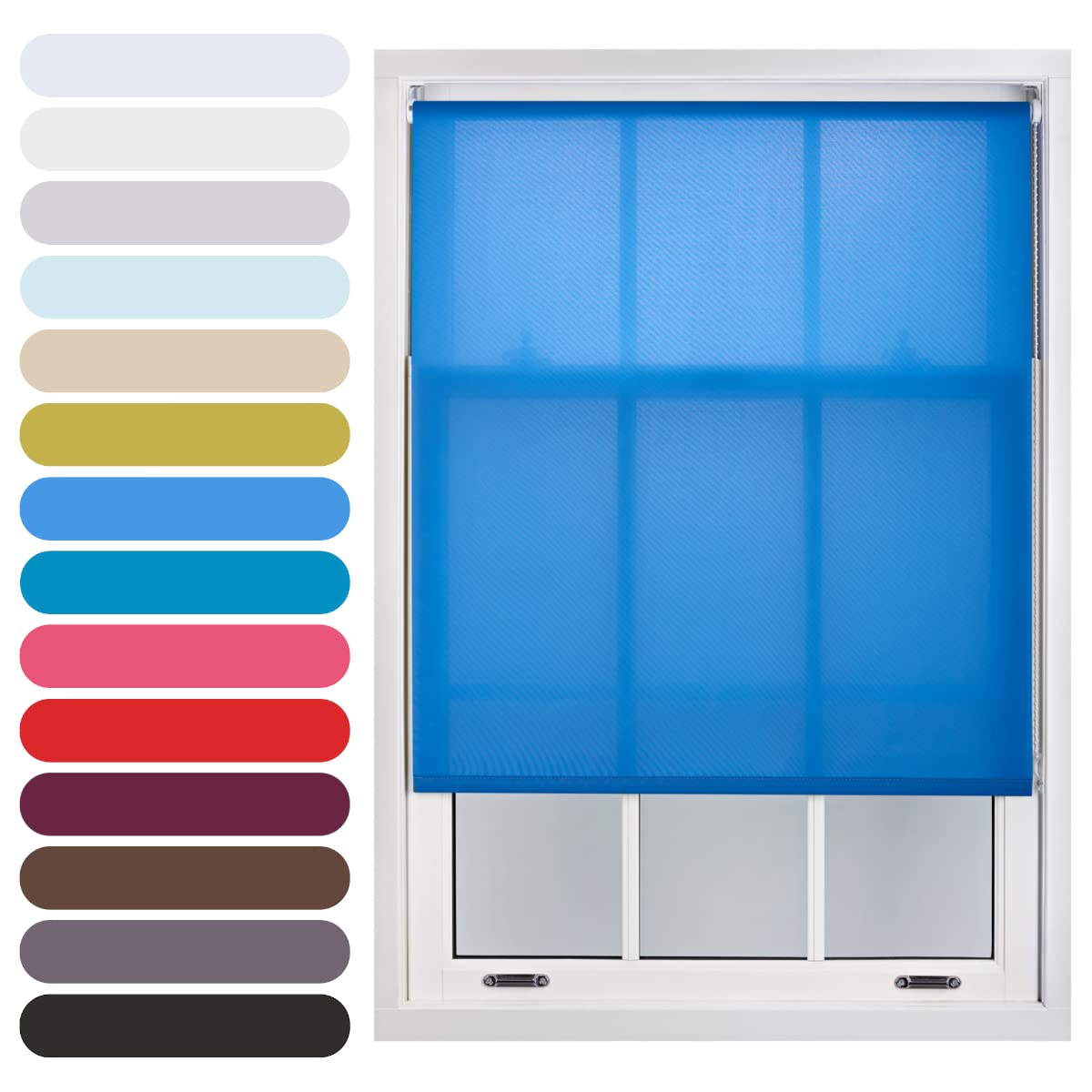 Furnished Daylight Roller BlindsBlue Trimmable Blind For Windows And Doors (W)195Cm (L)210Cm from B&Q