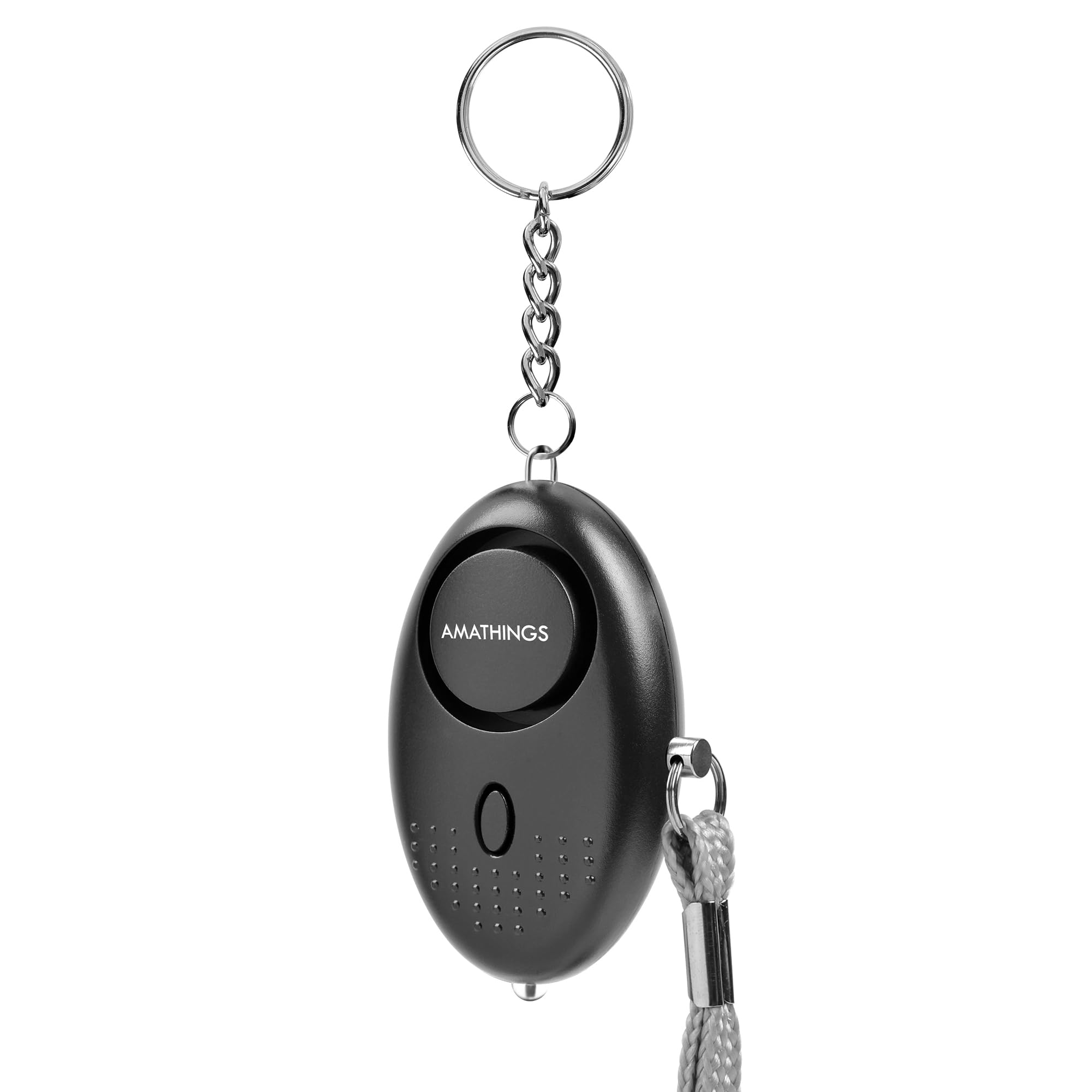 AMATHINGS Portachiavi Allarme tascabile con luce LED - Allarme antipanico per autodifesa - Adatto a qualsiasi età