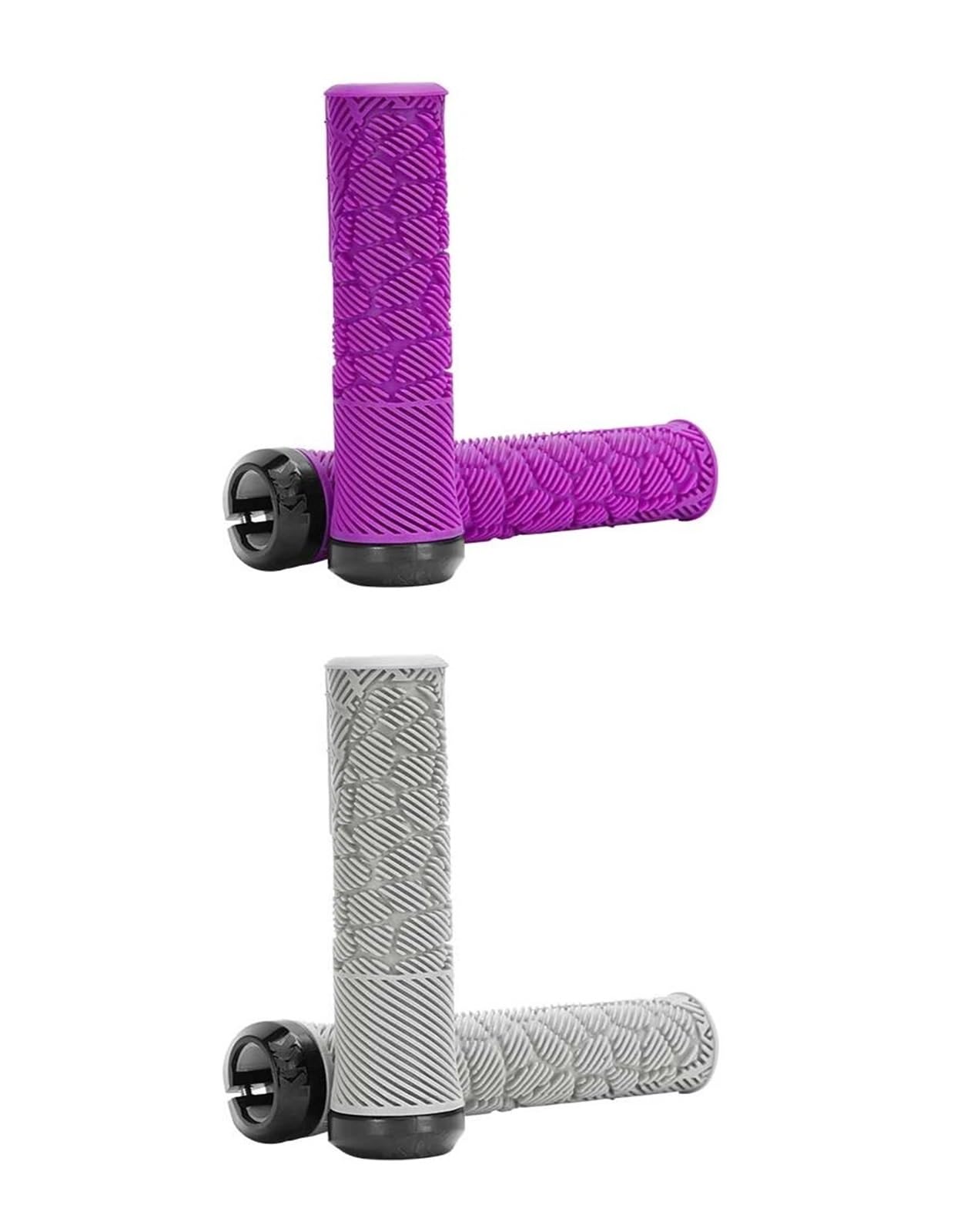 Yangshe Purple 2 Pcs Mountain Bike Grips With Anti-Slip Function, Bicycle Handlebar Shock Absorption For Mtb Road Bike & Fixed Gear(Purple)