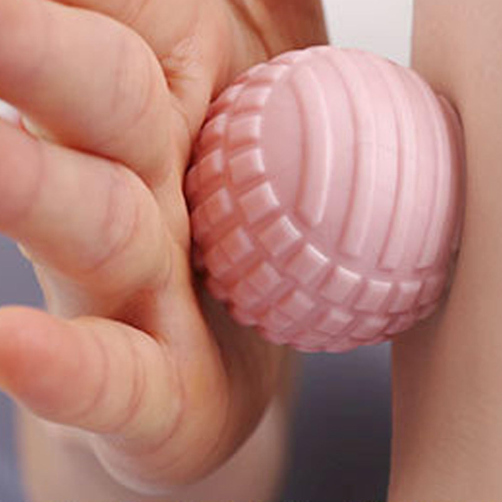 Sfera Massaggio, Facile Usare, Antidolorifico, Punto di Pugnalata, Massaggiatore a Rulli per il Rilassamento dei Muscoli del Collo (PINK)