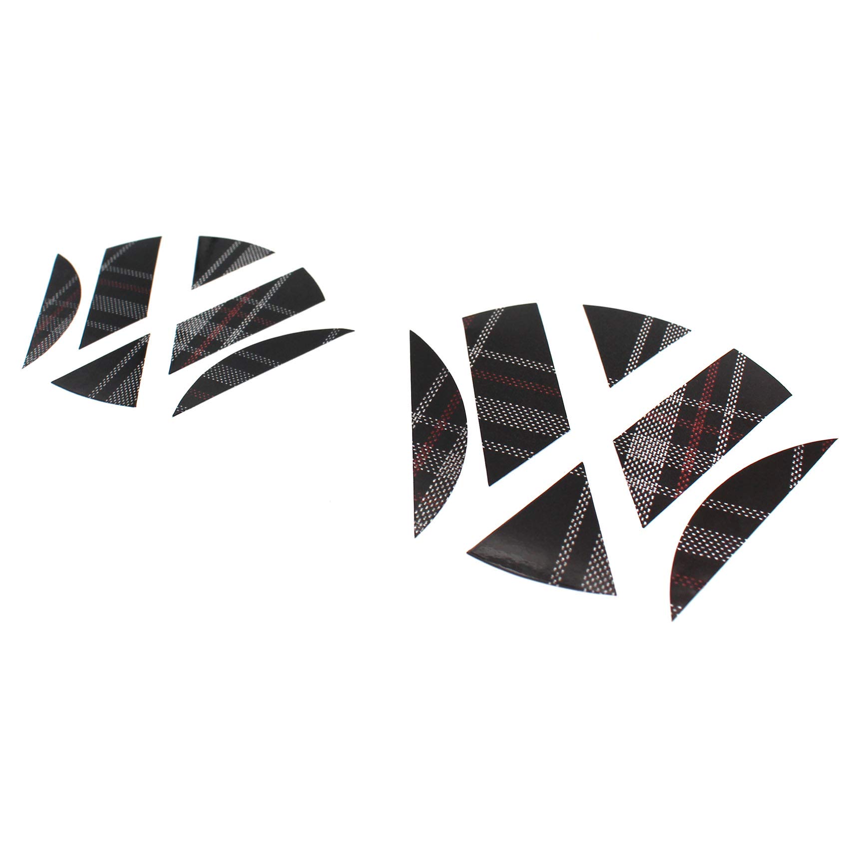 Finest Folia Intarsi Adesivi Per Emblemi VW Golf 7 VII GTI GTD R Polo 6R - Tagliati Su Misura (Anteriore 135mm, Posteriore 110mm)