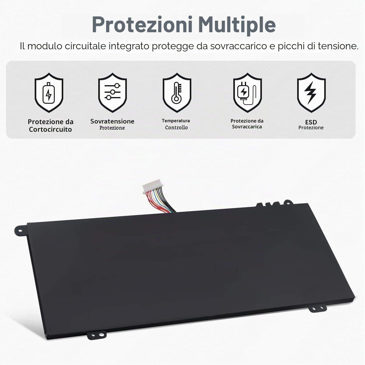 4588105-2S 4588106-2S Batteria per Dynabook Satellite Pro C50-G C50-J C50-E C50-H C40-G C40-H C40-J CS40L CS50L, per MEDION Akoya E15403 40071698 40072215 4588106 7.6V 6000mAh