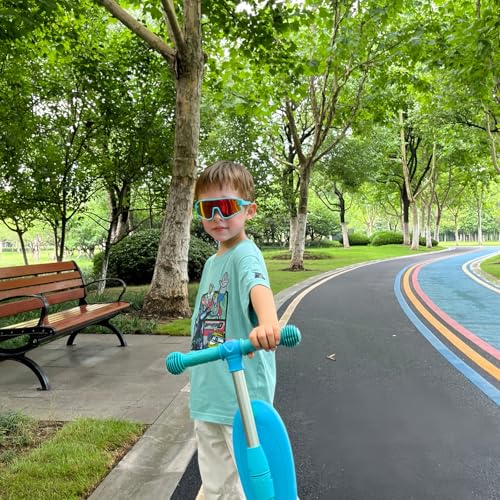 swanoble UV400 2 óculos de sol esportivos infantis polarizados para ciclismo, óculos de sol leves de